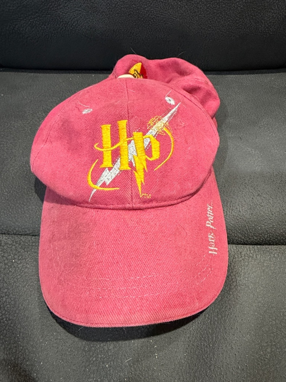 Warner Bros. Kids Pink Baseball Cap with Yellow HP Embroidery
